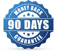 90-days money back guarantee badge